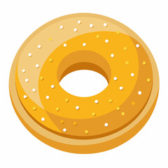 donut on white background