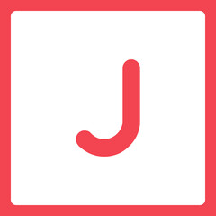 Alphabet shapes J