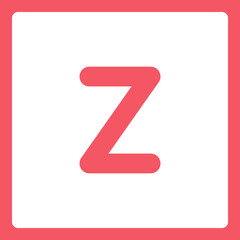 Alphabet shapes Z