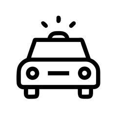 police car transport icon