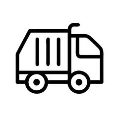 garbage truck transport icon