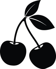 cherry Black silhouette