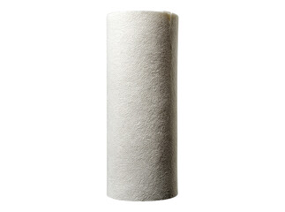 Fototapeta premium White paper towel roll isolated on black background, On Transparent Background, Png