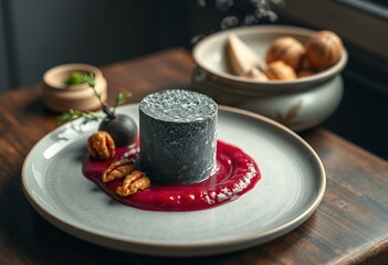 Gourmet food presentation