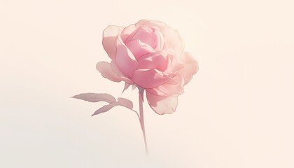 Minimalist Dreamy Pink Floral Collection for Ethereal Wallpaper and Product Backdrops