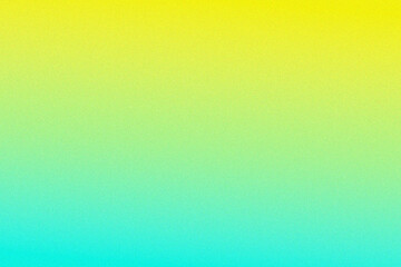Vibrant gradient background transitioning from bright yellow to cool turquoise with subtle grain...