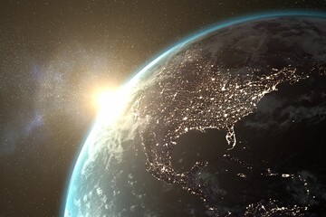 Image of a earth from space