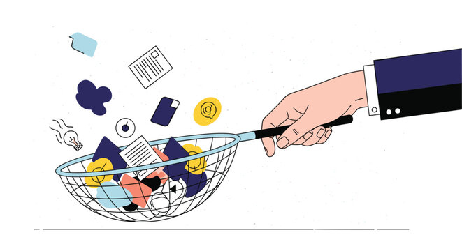 Sorting and organizing information with a tool capturing diverse data elements