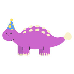 Cartoon Dinosaur Birthday Celebration