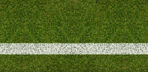 Green square with white line