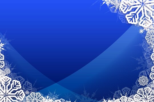 Christmas themed snow flake frame