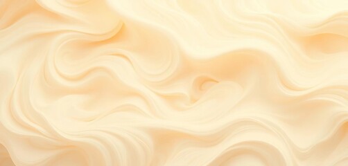 Obraz premium Swirling, soft cream tones create a dreamy, abstract texture, peaceful, smooth