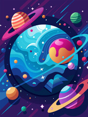 Cosmic Dreams. A vibrant journey through the universe