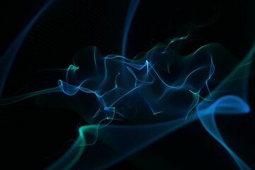 Abstract glowing black background