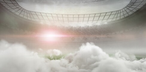 Graphic image of stadium at dusk