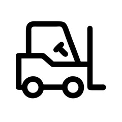 Obraz premium forklift transport icon