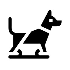 dog sled transport icon