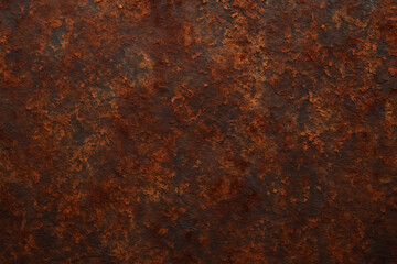 Naklejka premium Detailed close up of a textured rusty metal surface with warm brown and orange tones