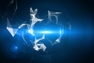 Glowing technological background