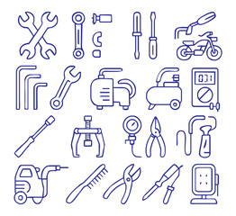 Motorcycle Repair Tools - Bla...