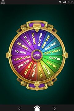 Wheel of fortune on mobile display