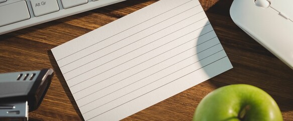 Paper between electronic equipments and apple © vectorfusionart