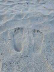 footprint in the sand