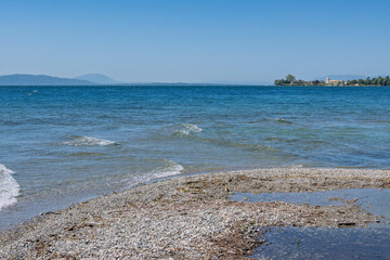 Panorama depuis Boiron plage sur le lac Léman