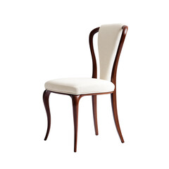 Elegant dining chair on transparent background