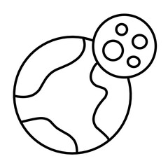 celestial body vector icon