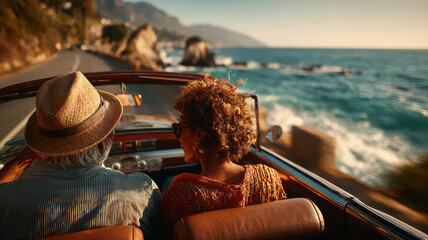Photography of people driving to travel, having fun on a road trip during a holiday.