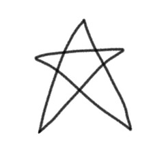 Hand Drawn Five Pointed Star Vector Sketch – Minimalist Doodle Style Symbol for Highlight, Badge, Logo, and Decoration Design

