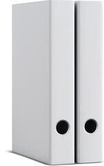 White ring binder folder