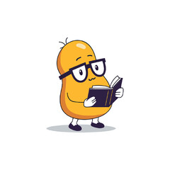 man reading a book
