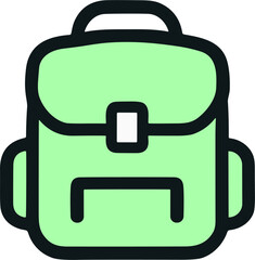School Backpack Icon for Students