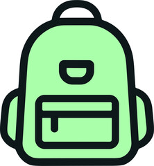 School Backpack Icon for Kids