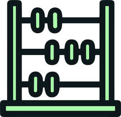Abacus Icon for Early Math Education