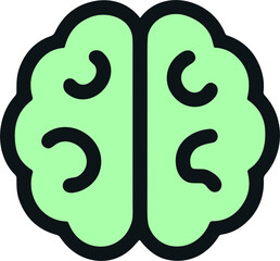 Brain Icon Representing Knowledge and Intelligence
