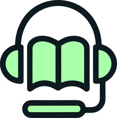 Audiobook Icon for Digital Learning