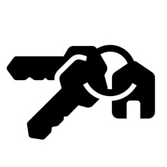 house keys - Residential Real Estate - solid fill