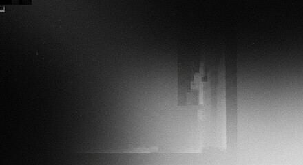 Old movie frame texture in grayscale with noise distortion, used in grunge album covers, nostalgic posters and zines