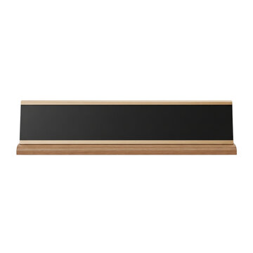 Blank desk nameplate for office mockup