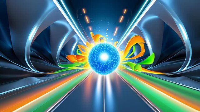 Video showcasing an innovative, versatile technology with vibrant colors and outstanding quality, illustrating a comprehensive and forward-thinking business concept
