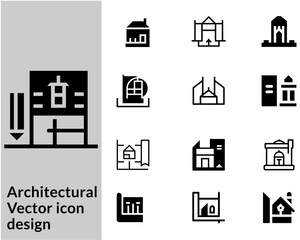 Real Estate and Architectural Plans Icon.