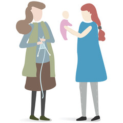 silhouette of peoples