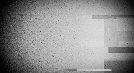 Old movie frame texture in grayscale with noise distortion, used in analog film emulation for editorial and branding