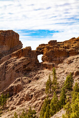 Natural Arch, Island Gran Canaria, Canary Islands, Spain, Europe.