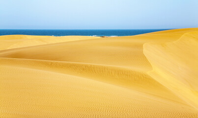 Sand Dunes, Maspalomas, Island Gran Canaria, Canary Islands, Spain, Europe.