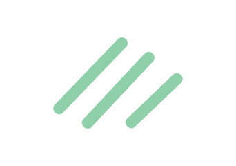 Obraz premium Abstract Three Green Lines Graphic Element