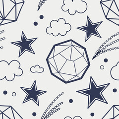 Seamless Pattern Up Arrow, Down Arrow, Right Arrow, Left Arrow
